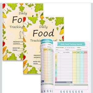 Daily Food Tracking Journal - Yellow & Green Cover